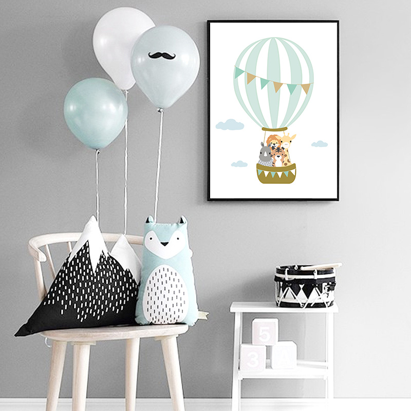 Balloon Moon Nursery Poster Wa - Baby Nursery Mirror review and price