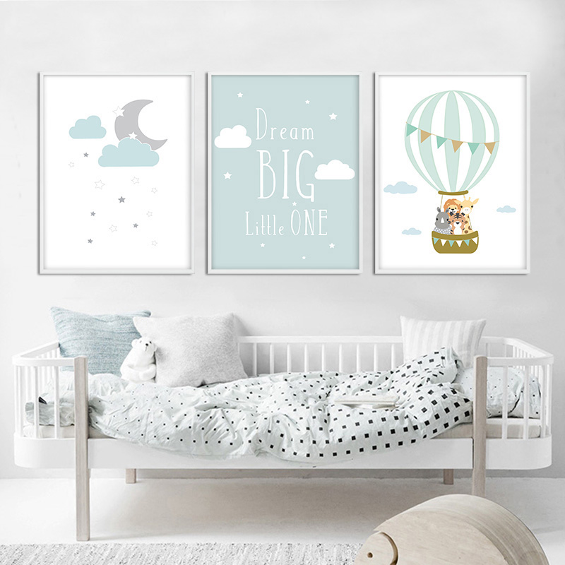 Balloon Moon Nursery Poster Wa - Baby Nursery Mirror review and price