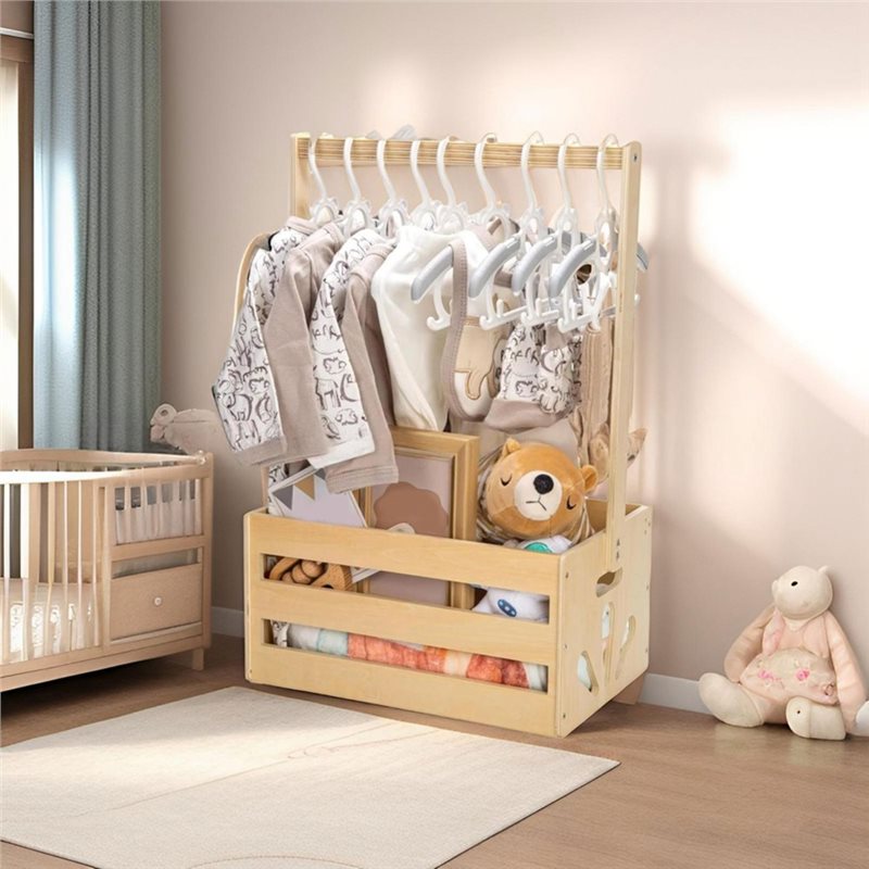 Wooden Baby Shower Gift Basket - Baby Nursery Storage review and price