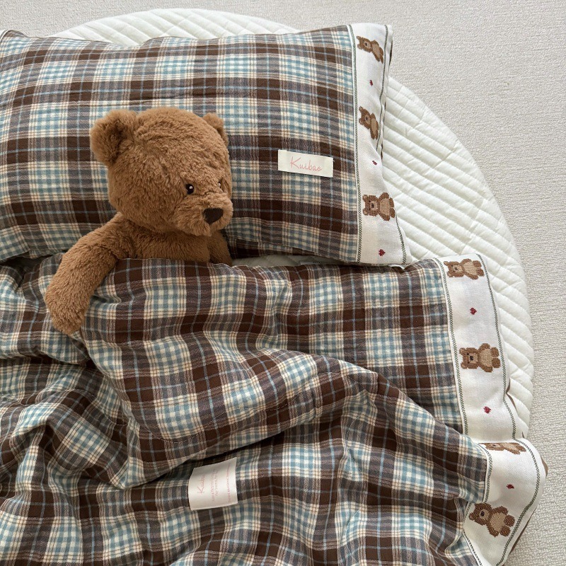 Breathable Grid Linen Quilt fo - Baby Nursery Quilts review and price