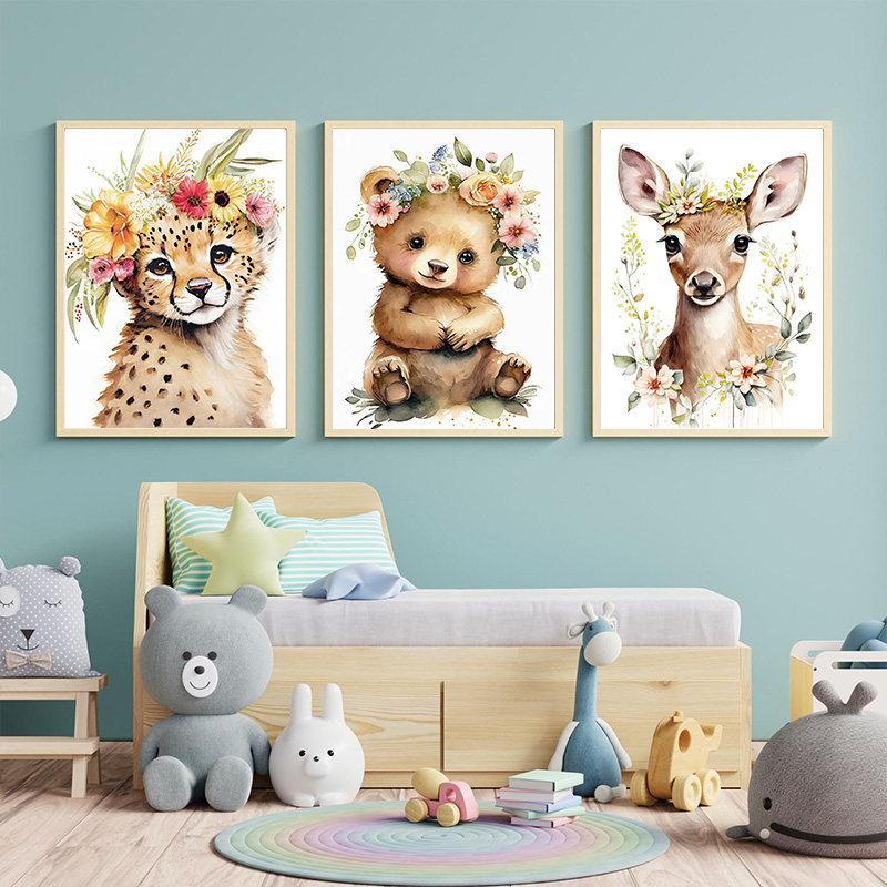 Baby Bear Bunny Deer Raccoon O - Baby Nursery Mirror review and price