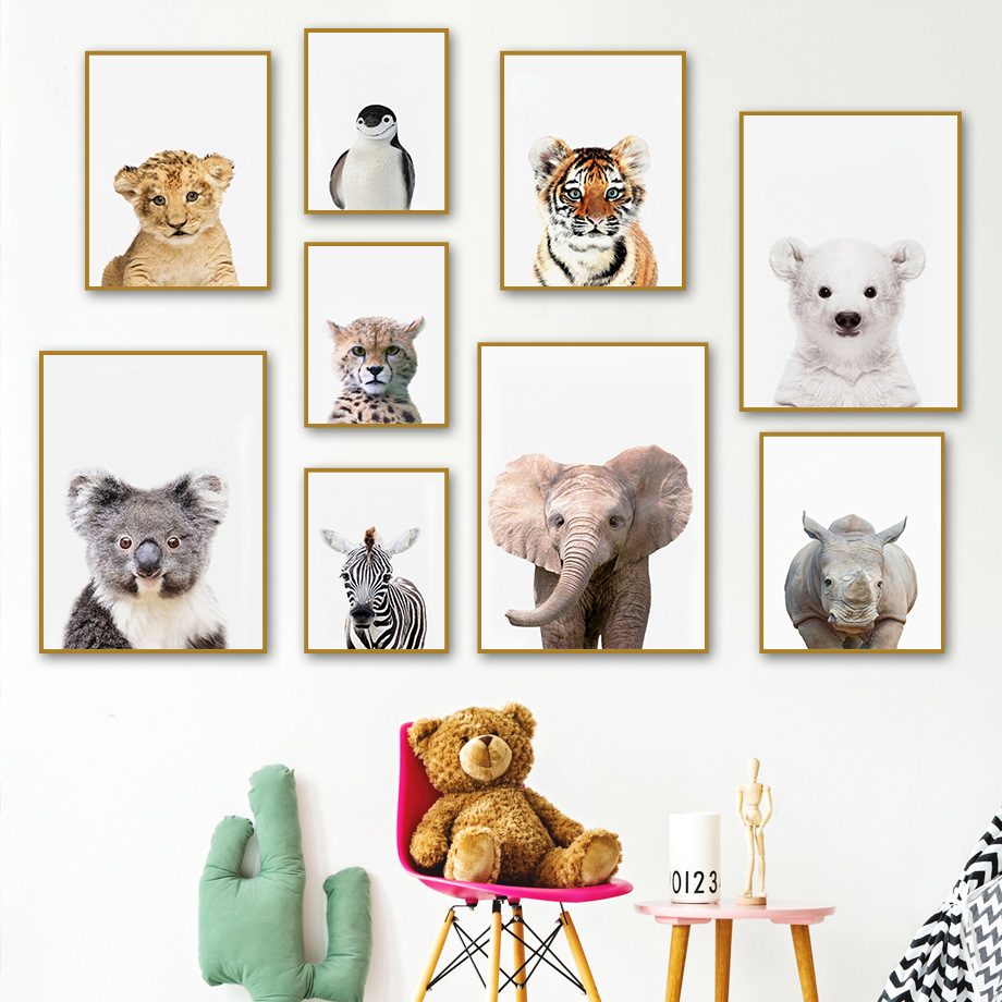 1pc frameless Canvas Painting  - Baby Zoo Nursery review and price