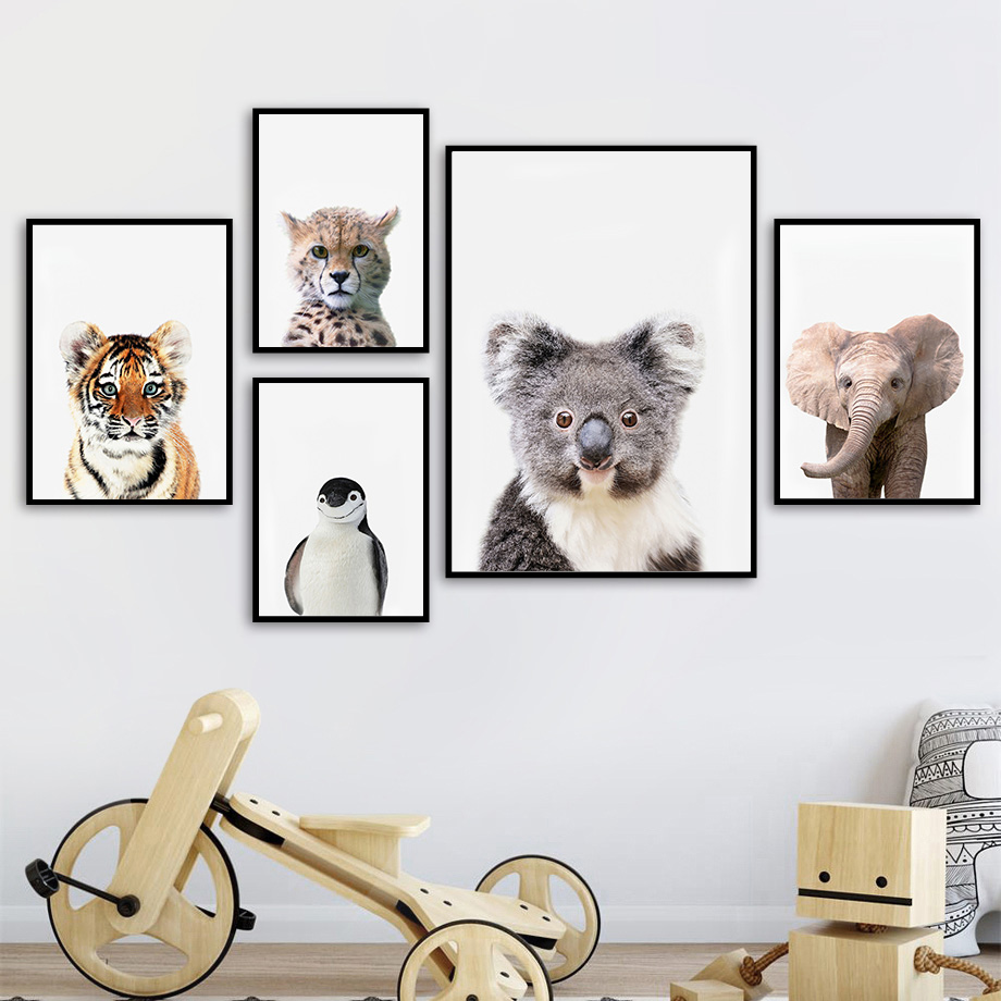 1pc frameless Canvas Painting  - Baby Zoo Nursery review and price