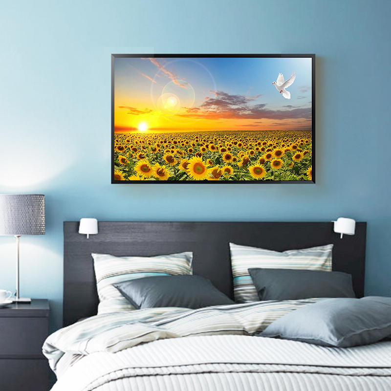 Sunflower Posters Hd Print Bed - Baby Nursery Mirror review and price