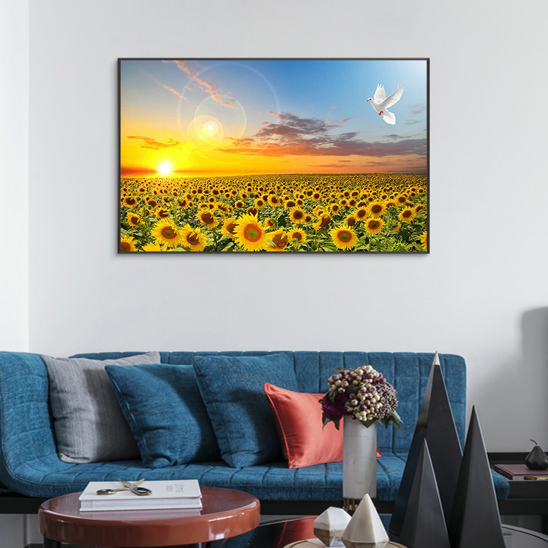 Sunflower Posters Hd Print Bed - Baby Nursery Mirror review and price