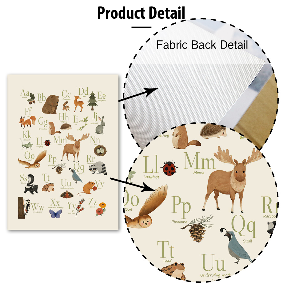 1pc frameless Cute Rabbit Fox  - Animals Baby Nursery review and price