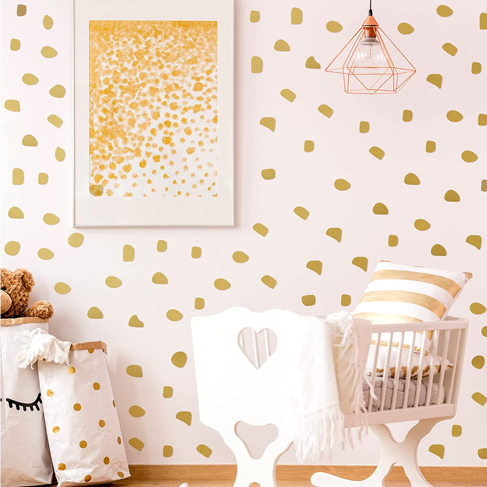 96Pcs/set Cute  Irregular Dots - Baby Nursery Wallpaper Girl review and price