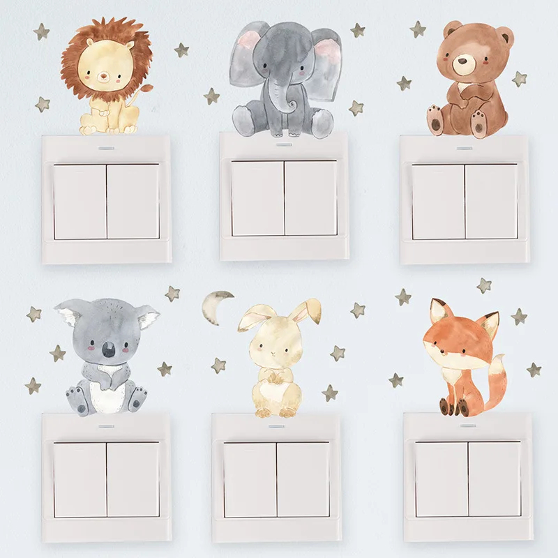 Cute Forest Animals Wall Stick - Baby Nursery Wallpaper Girl review and price