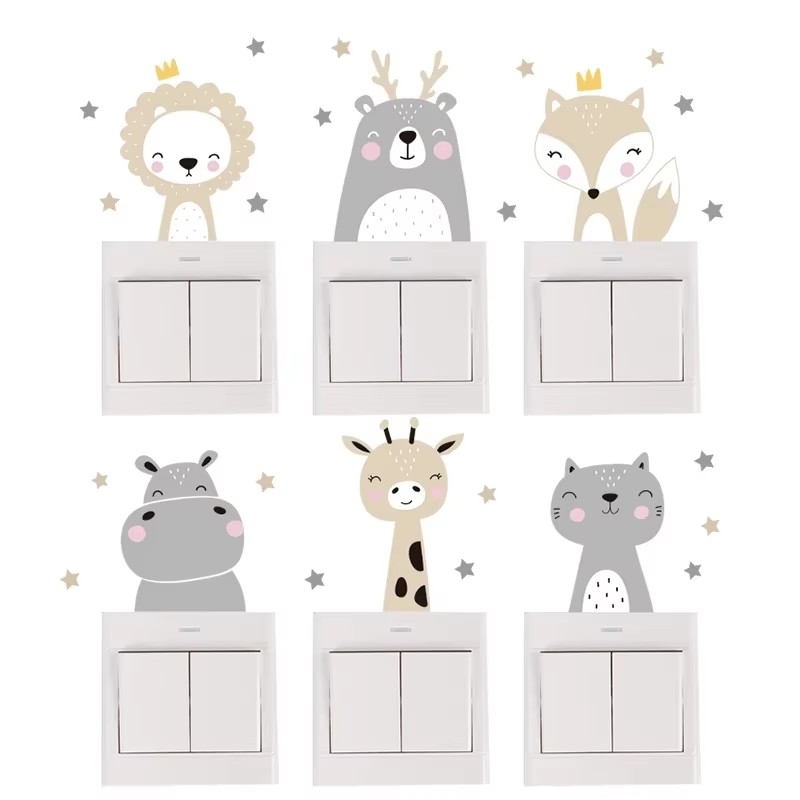 Cute Forest Animals Wall Stick - Baby Nursery Wallpaper Girl review and price