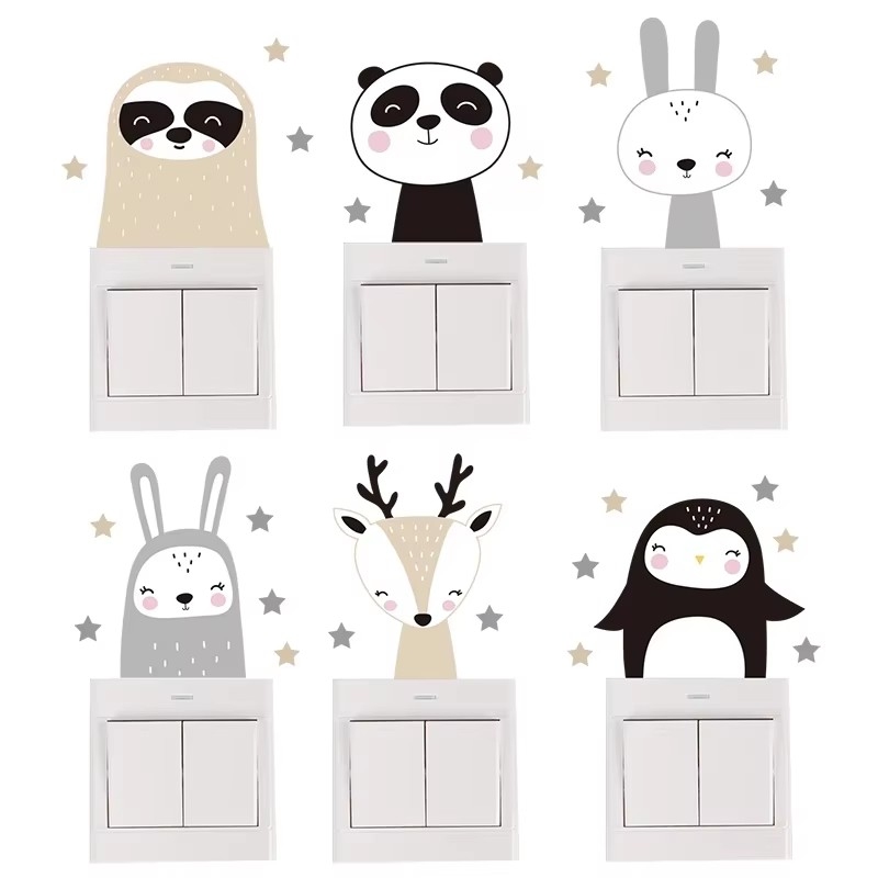 Cute Forest Animals Wall Stick - Baby Nursery Wallpaper Girl review and price