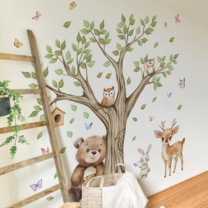 Cartoon Jungle Animals Park Wa - Baby Nursery Diy review and price