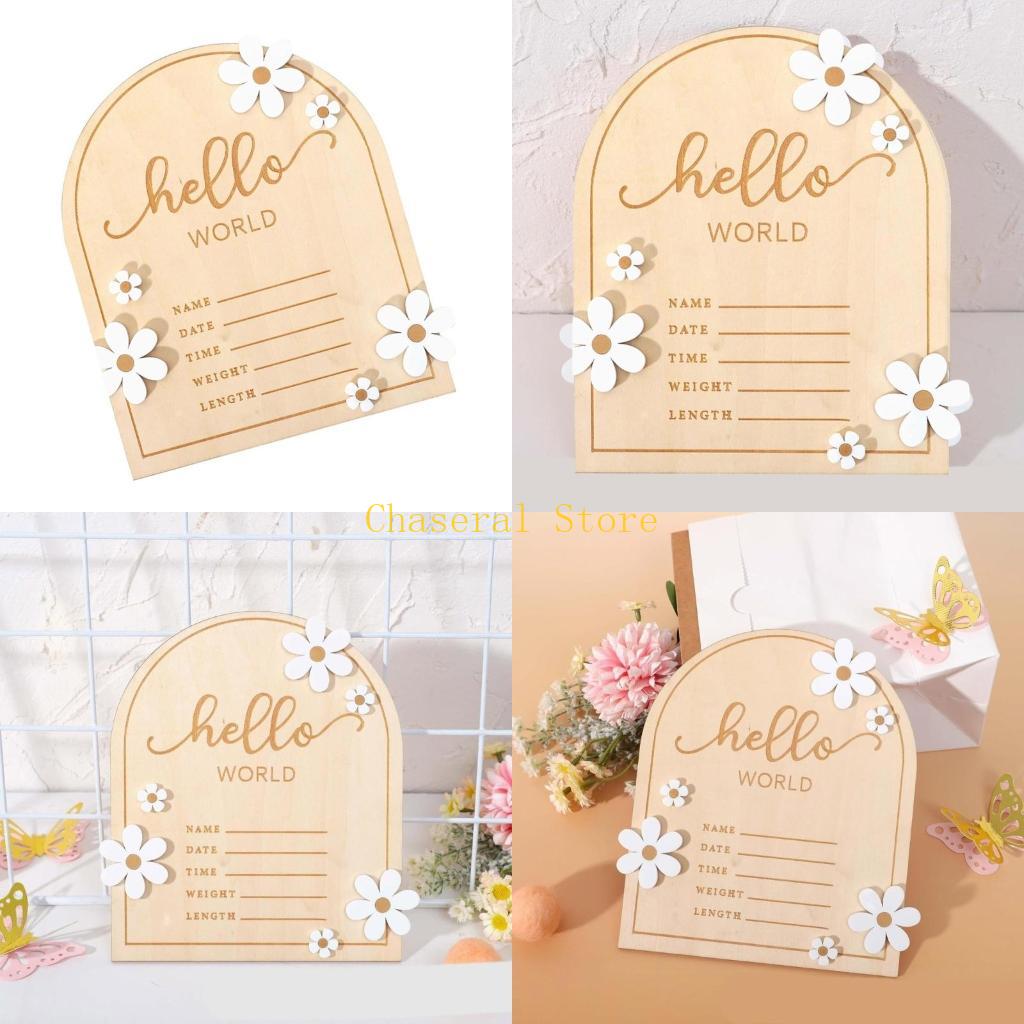 E7CE Hello Wooden Baby Name Si - Baby Nursery Unisex review and price
