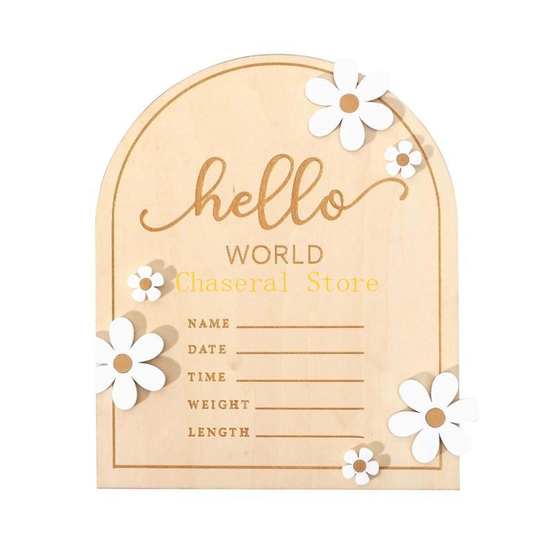E7CE Hello Wooden Baby Name Si - Baby Nursery Unisex review and price