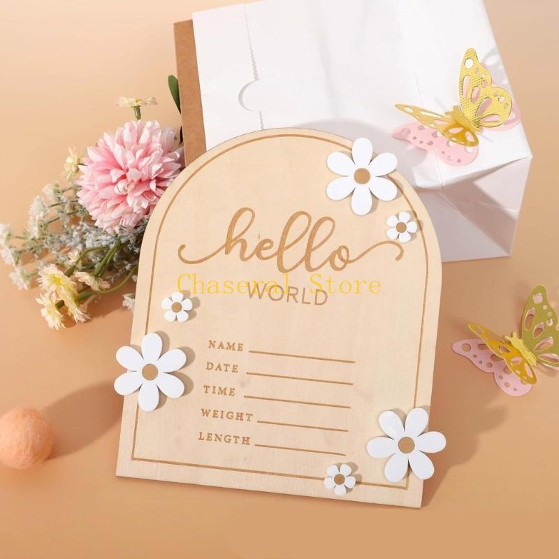 E7CE Hello Wooden Baby Name Si - Baby Nursery Unisex review and price