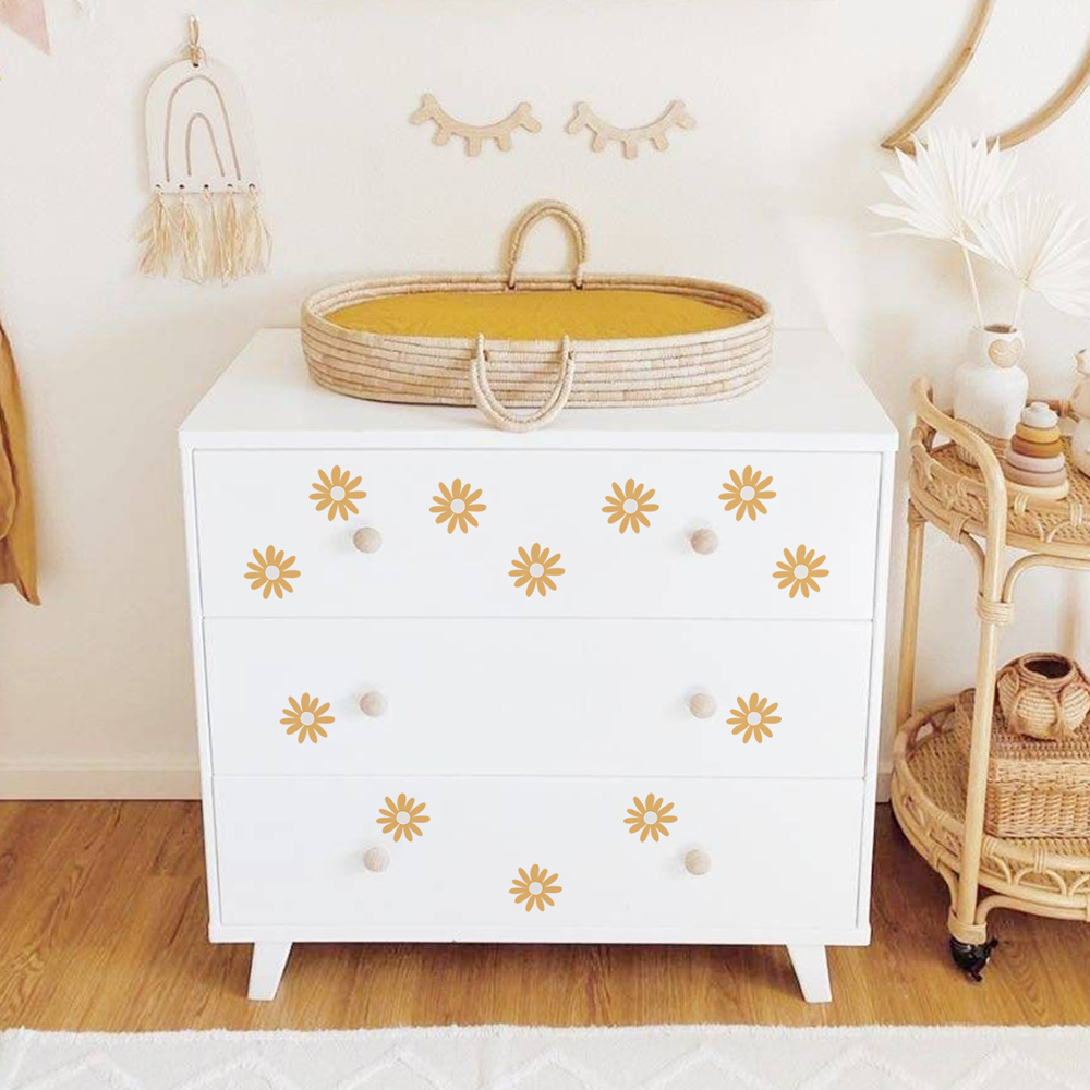 Yellow Daisy Wall Stickers for - Baby Nursery Yellow Walls review and price