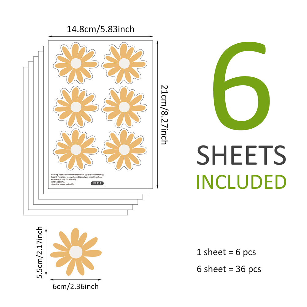 Yellow Daisy Wall Stickers for - Baby Nursery Yellow Walls review and price