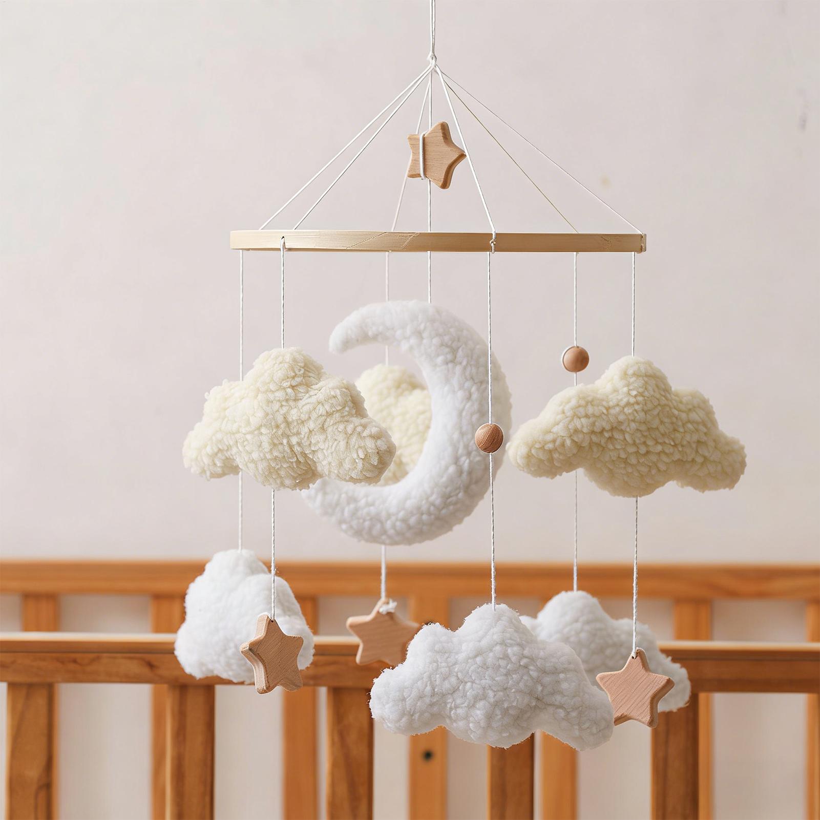 Wooden Crib Mobile Baby Bed Be - Baby Nursery Equipment review and price