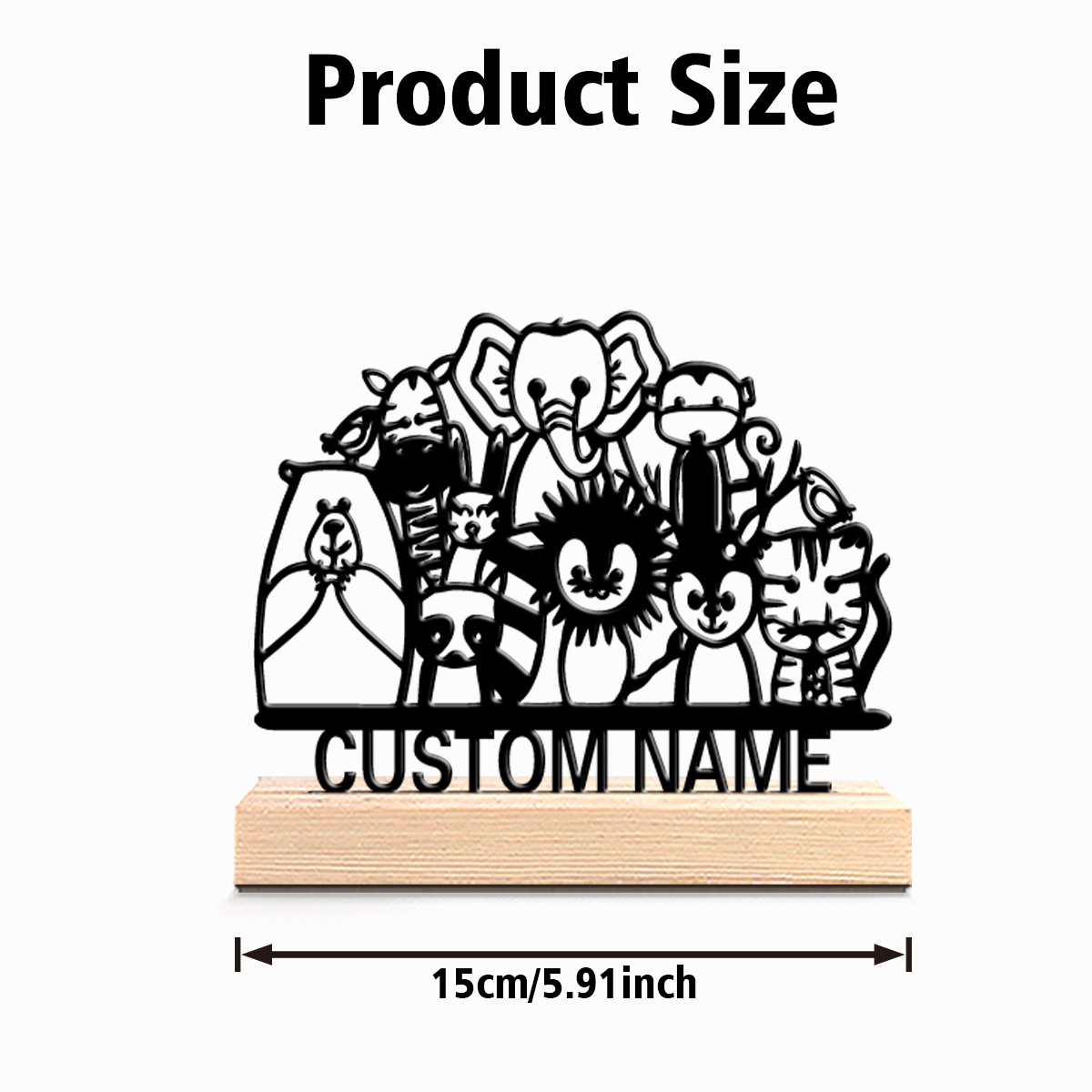 1pc Cute Personalized Custom Z - Baby Zoo Nursery review and price