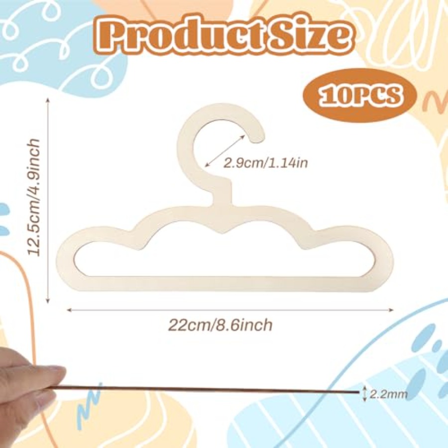 10Pcs Wooden Hangers for Baby  - Closet Organizer Baby review and price