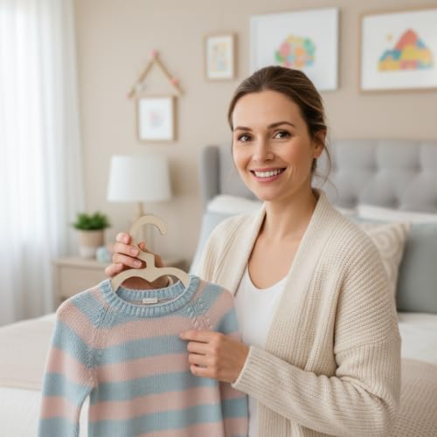 10Pcs Wooden Hangers for Baby  - Closet Organizer Baby review and price